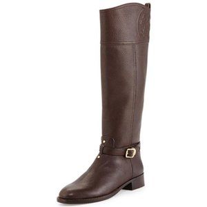 Tory Burch Marlene Riding Boots Brown Knee High
